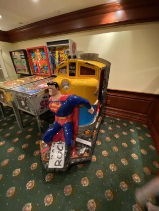 Superman Train Coin Operated Kiddie Ride