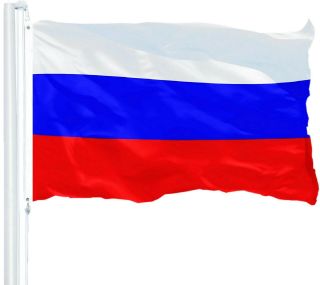 G128 - Russia Flag Russian 3x5 Ft 150d Polyester Banner Country Flag