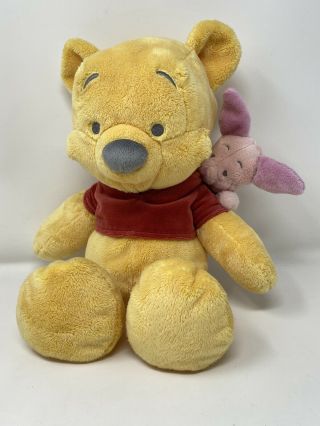 Disney Parks Winnie The Pooh And Piglet Plush Pastel 15 " Floppy Bean Bag