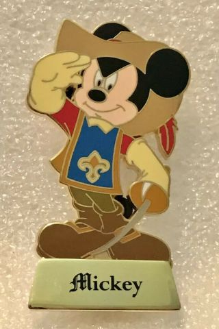 Mickey Mouse Once Upon A Time Mystery Set Three Musketeer Standee Disney Pin Le