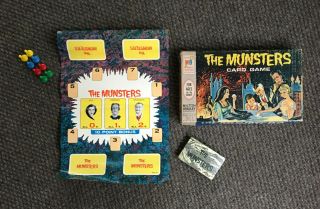 Vintage 1964 The Munsters Card Game By Milton Bradley Company 4531 Complete