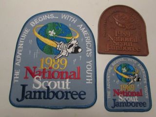 Set Of 3 1989 Boy Scout National Jamboree Space Shuttle Patches