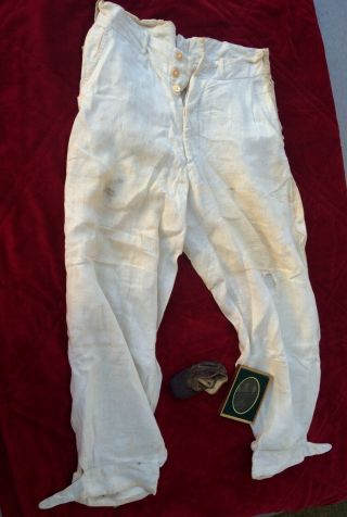 VINTAGE Confederate Civil War Soldier Uniform pants,  Shoe,  Tintype 1863 - 1864 3