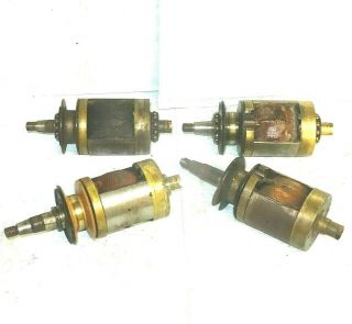4 Vintage Lucas Single Cylinder Magneto & Magdyno Armatures Bsa Ajs