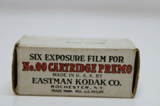 Vintage Kodak No.  00 Cartridge Premo 35 Film Expired 1932