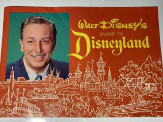 1963 Walt Disney Guide Disneyland Ca Souvenir Booklet Book Program Vintage