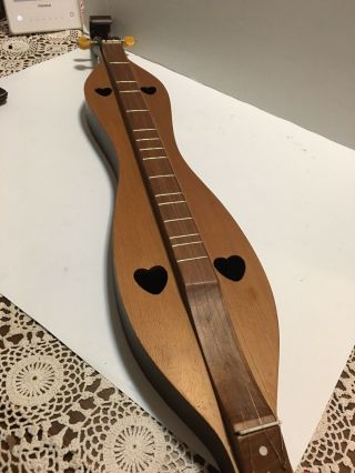 Vintage Dulcimer (w/heart Cut Out) 3 String