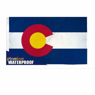 Colorado Waterproof Flag 3x5 State Banner Co Pennant Indoor Outdoor