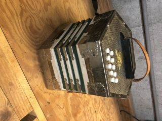 Vintage Scholer Concertina Accordion 20 Button Vintage Squeeze Box