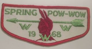 Bsa Www Spring Pow Wow 1968 Bright Red Boarder Trader Bill