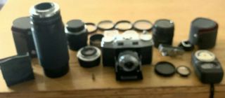 • Ansco Regent Vintage 35mm Rangefinder Camera Agfa Solinar 3.  5 50mm Lens