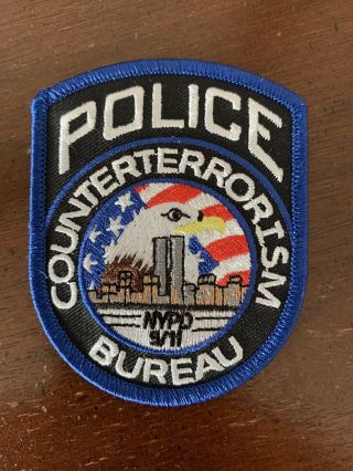 Nypd Counterterrorism Bureau York Ny Nyc Department Police Patch 9/11