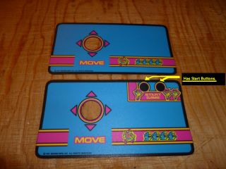 Multicade 9 Inch Ms Pac Man Cocktail Control Panel Overlay With Start Table