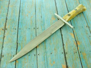 Vintage Custom Hand Made Mountain Man Stag Hunting Fighting Bowie Knife Knives