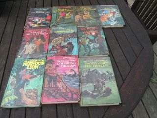 10 Vintage Alfred Hitchcock Mystery Series Books,  1,  2,  3,  6,  7,  8,  13,  14,  16,  18 Hc