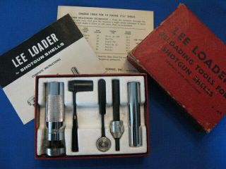 Vintage Lee Loader Reloading Tool Set: 10 Gauge 3 1/2 " Magnum W/ Box & Instruct.