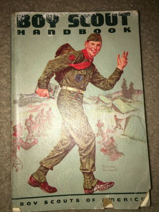 Boy Scout 6th Edition First Printing 1959 Norman Rockwell Cover Handbook Book