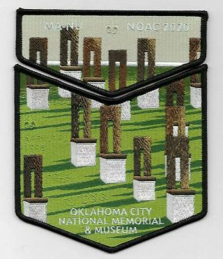 Boy Scout Oa 133 Ma - Nu Lodge 2020 Noac Flap Trader Set 2
