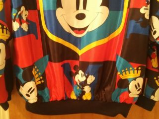 90s Vintage Mickey Mouse Bomber Jacket Adult King Mickey Lightweight Disney Cart 3