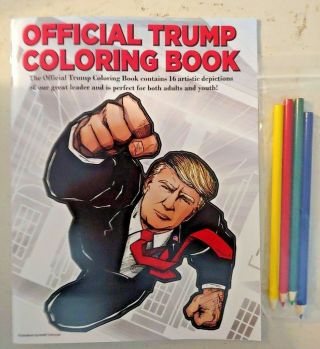 Hard To Find Official Trump Adult Coloring Book Make America Great Again E1