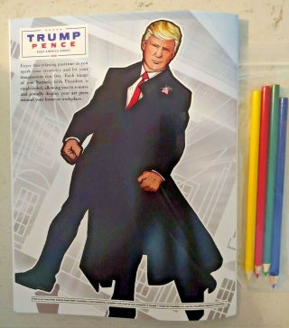 Hard To Find Official Trump Adult Coloring Book Make America Great Again E1 2
