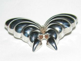 Vintage Signed Tiffany & Co.  Sterling Silver BUTTERFLY Pin or Brooch Mexico 925 2