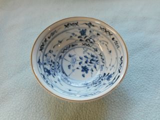 Ref 001 Vintage Chinese Blue And White Floral Bowl