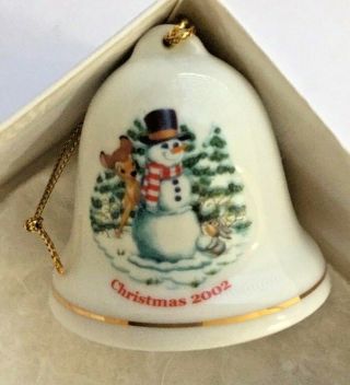 Grolier Collectibles Disney Christmas Bell Ornament First Snowfall 2002