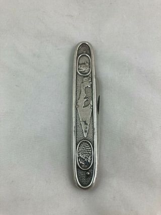 Vintage Fain Sterling Silver 12 Tribes Of Israel Pocket Knife