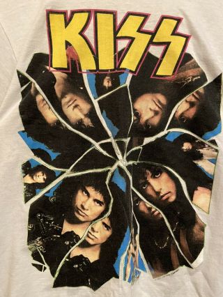 Vintage KISS Crazy Nights “I Went Crazy With KISS” 1987 Concert T - shirt MEDIUM 2