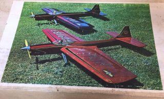 Vtg Sterling Models Balsa Wood Slylark Champion Control Line Model Airplane Kit