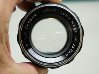 Fast Vintage AUTO RIKENON 55mm f/1.  4 M42 Screw Mount Lens for 35mm format camera 2
