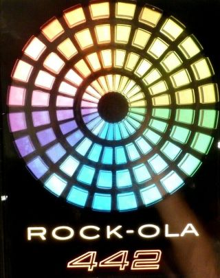 Rock - Ola 442 Jukebox: Plastic Information Panel / Good Color / No Cracks