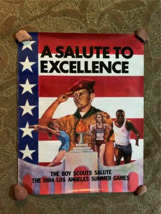 Bsa,  The Boy Scouts Salute The 1984 Los Angeles Summer Games Poster