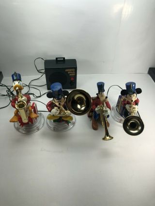Mr.  Christmas Vintage 1995 Mickey Mouse And Friends Brass Band.  Parts