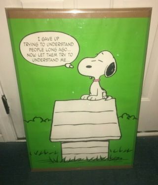Vintage Springbok Peanuts Gang Snoopy Poster