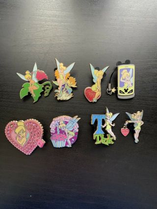 Tinker Bell Set Of 8 Disney Trading Pins