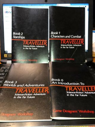 Traveller Vintage Sci - Fi RPG Game Designer ' s Workshop Deluxe Edition GDW 1981 3