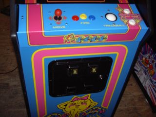 Multicade Ms Pac Man Control panel overlay With Trackball 3 