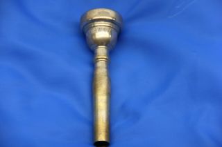 VINTAGE Vincent Bach Corp MT VERNON NY 10 1/2C Mouthpiece Trumpet SILVER Plated 3