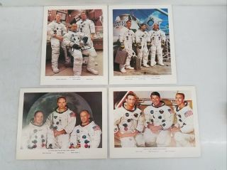 The Men Of Apollo Astronaut Photo Set Of 4 Prints 11x14
