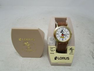 Lorus Disney Mickey Mouse Watch With Case