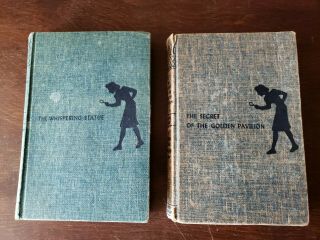 Carolyn Keene 8 Vintage Blue HB Nancy Drew Books 3