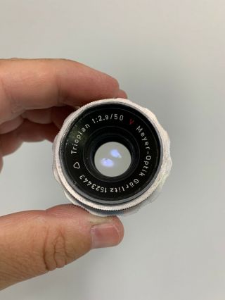 Meyer Optik 50mm F2.  9 Trioplan Vintage Exakta Mount Camera Lens Angenieux
