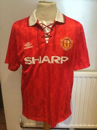 Manchester United Vintage Home Shirt 1992/1994 Size Medium