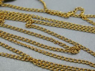 Fine Vintage 14k Solid Yellow Gold 18 " Chain Necklace