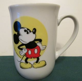 Vintage Walt Disney Disneyland Mickey Mouse Coffee Cup Mug Slim 2