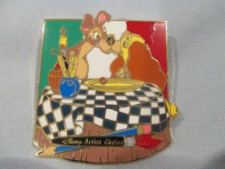 Disney Lady And The Tramp Artist Choice Pin Limited Edition 3000 Small Defect