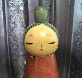 Vintage 1980 ' s Japanese Sosaku Kokeshi Doll 13 