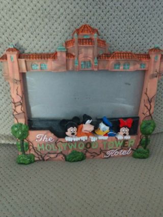 Disney Hollywood Tower Hotel Tower Of Terror Picture Frame Stand - Up Fab Four